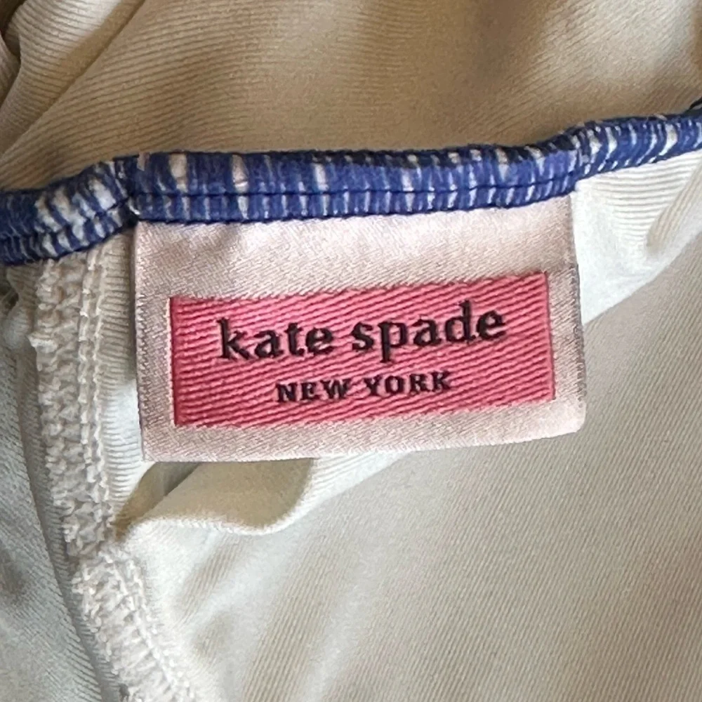 Kate Spade | Zigzag Floral Bow-Strap V-Neck One-Piece Swimsuit